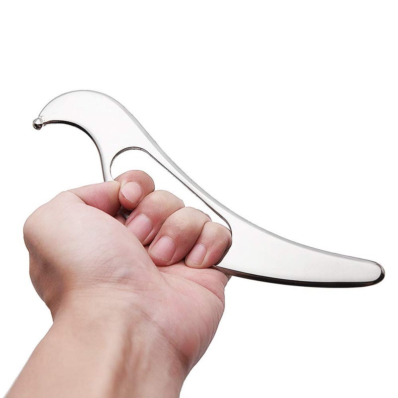 Allshow Guasha Tools, Stainless Steel Scraping Massage Tools, Muscle Scraper Massage Tools for Soft Tissue Mobilization Therapy and Deep Tissue Muscle Scraping - Image 1
